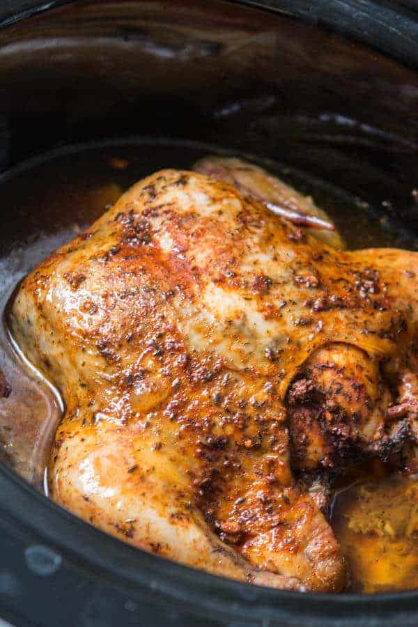 Easy Kid Friendly Slow Cooker Meals Slow Cooker Whole Chicken Ohsweetbasil.com 2